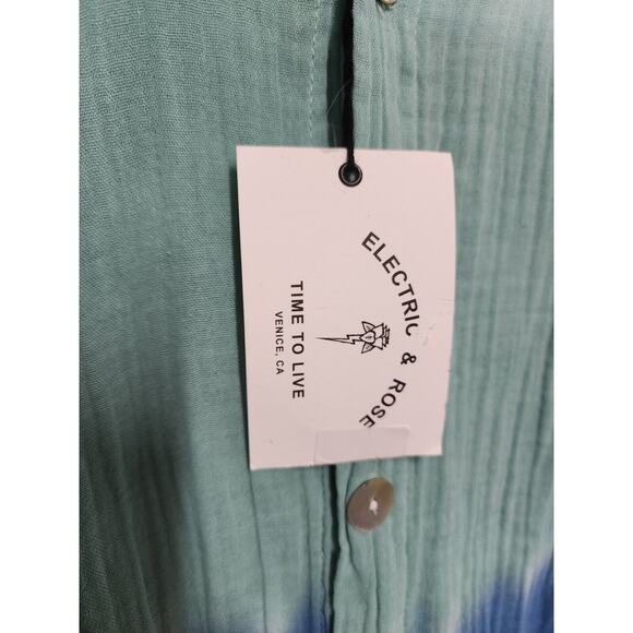 Electric & Rose Womens Oversized Sz XS Ombre Preppy Beachy Streetwear Vacation - Picture 5 of 11